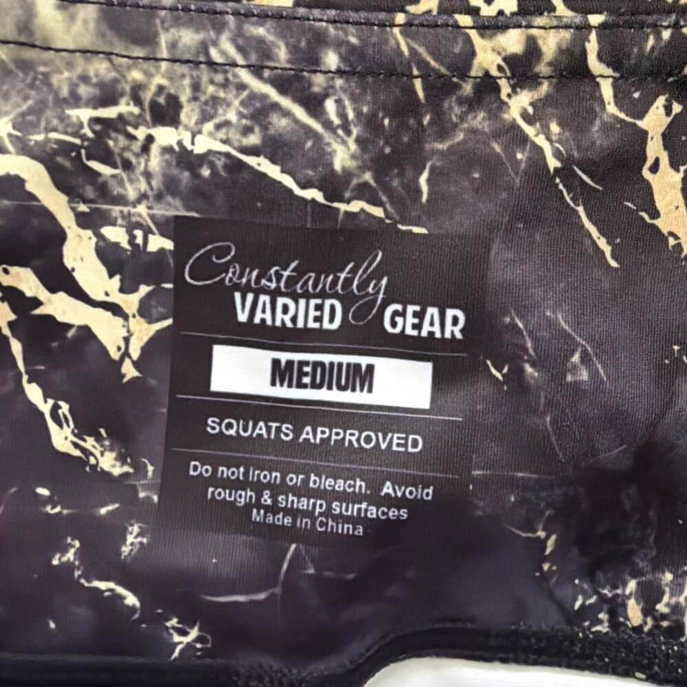 CVG Constantly Varied Gear Marbled Set Crop Leggings Sports Bra Women's Size M - Picture 3 of 5